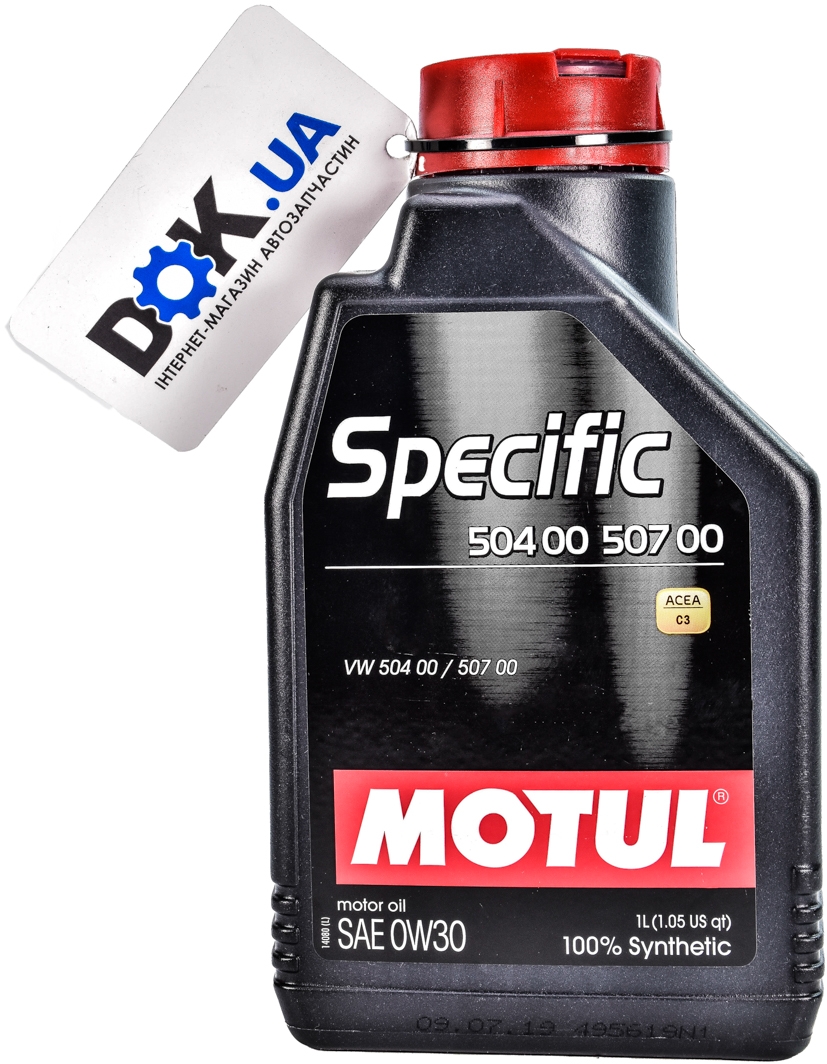 

Моторное масло Motul Specific 504.00 - 507.00 0W-30 синтетическое 838651