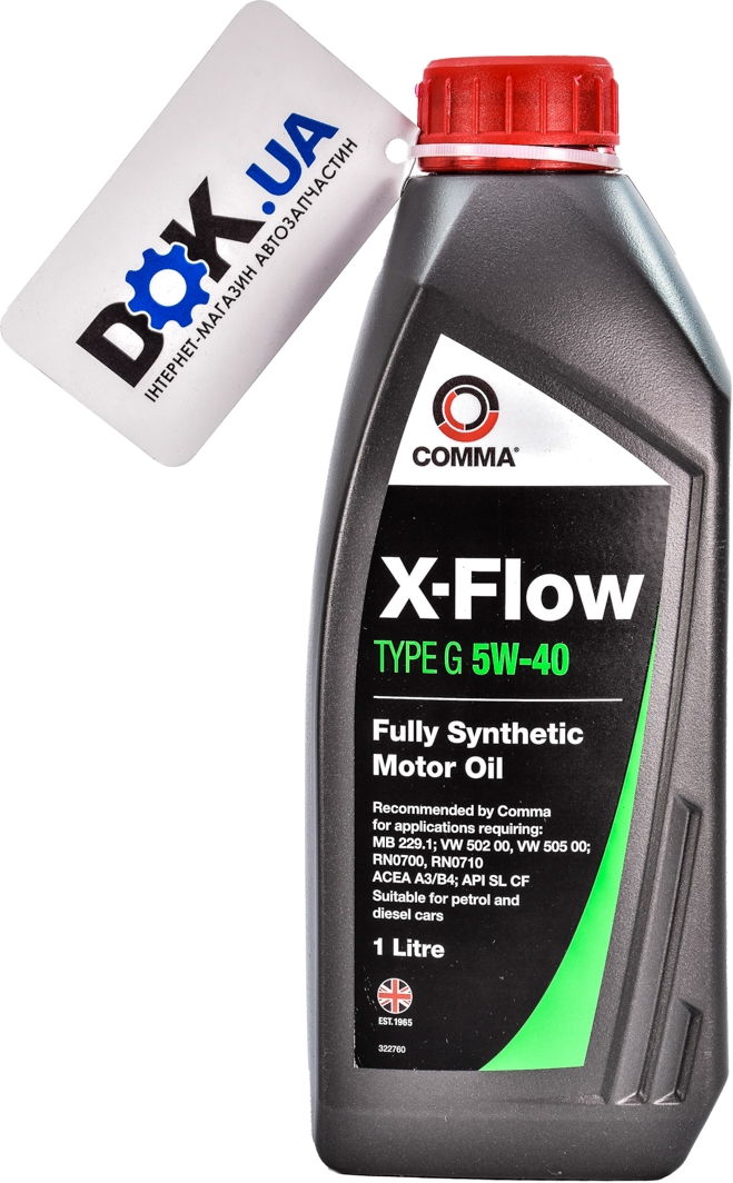 

Моторное масло Comma X-Flow Type G 5W-40 синтетическое XFG1L