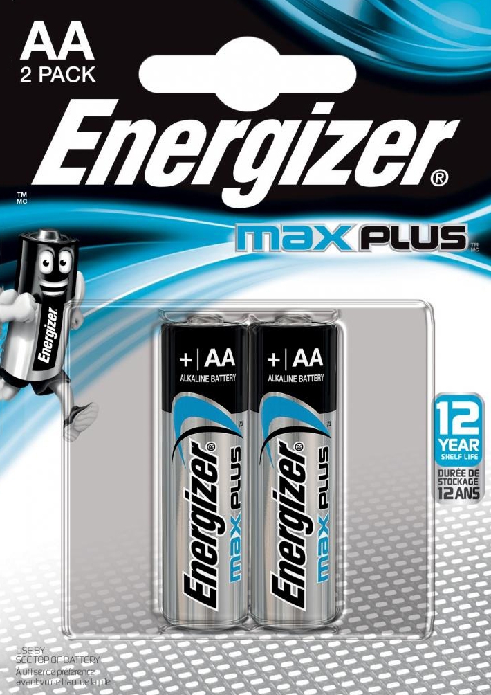 

Батарейка Energizer Max Plus 257-1006_2 AA (пальчиковая) 1,5 V 2 шт