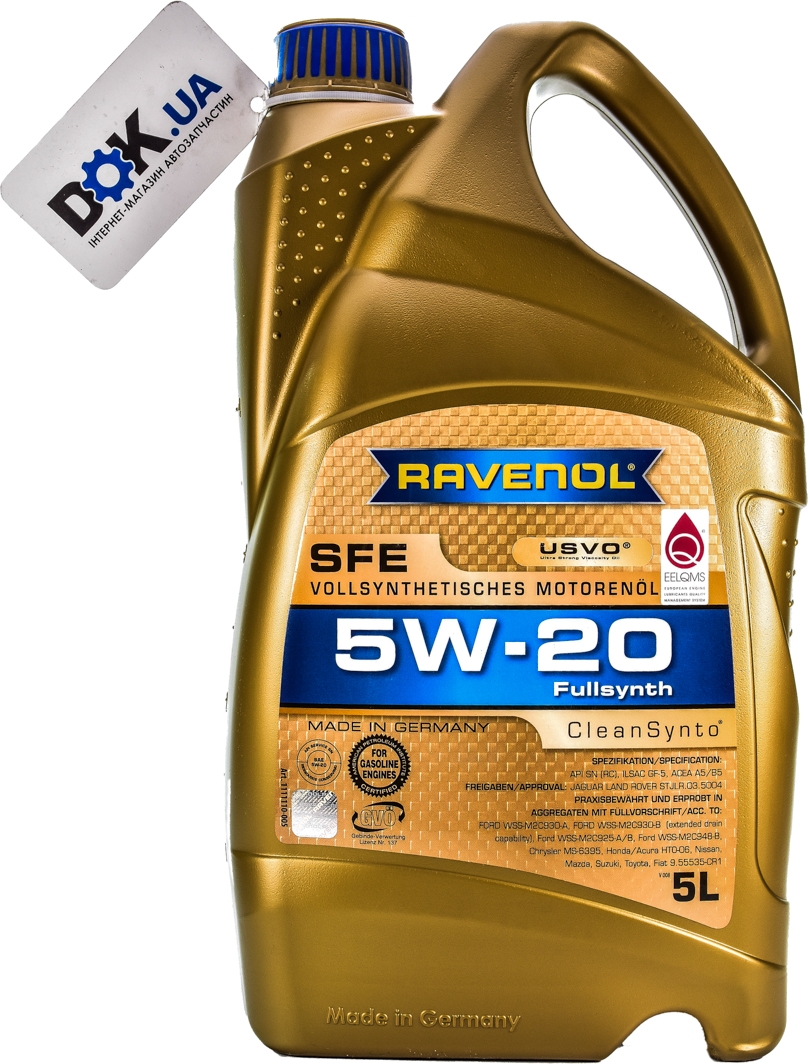 

Моторное масло Ravenol SFE 5W-20 синтетическое 11111105