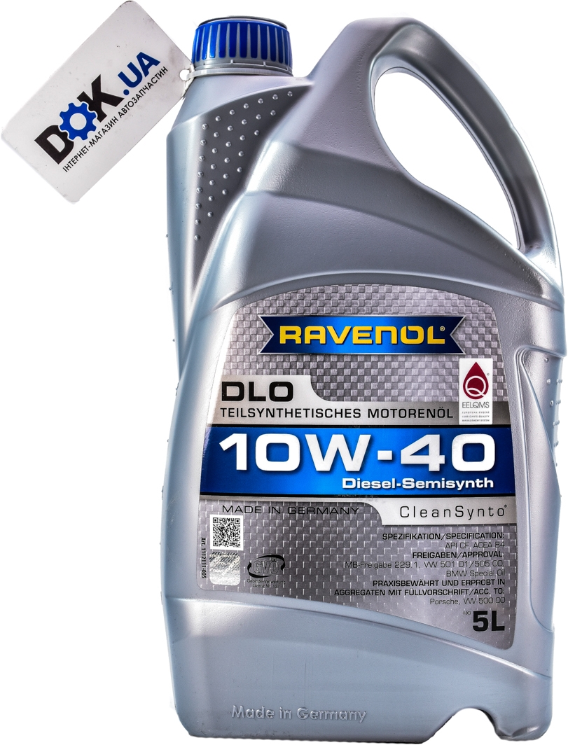 

Моторное масло Ravenol DLO 10W-40 полусинтетическое 11121115