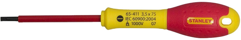 

Отвертка диэлектрическая Stanley FatMax VDE 1000V 0-65-411 SL 3.5