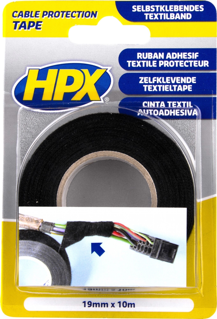 

Изолента HPX TP1910 черный ткань 19 мм x 10 м