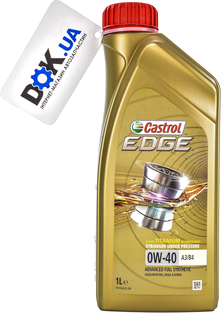 

Моторное масло Castrol EDGE A3/B4 Titanium FST 0W-40 синтетическое CASEDGE0W401L