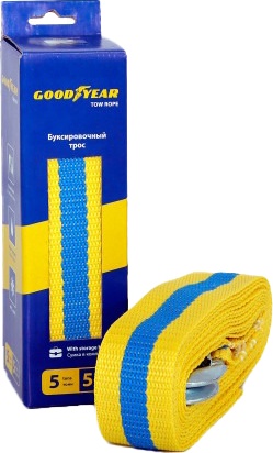 

Трос буксировочный Goodyear GY004001 лента 5 т 5 м