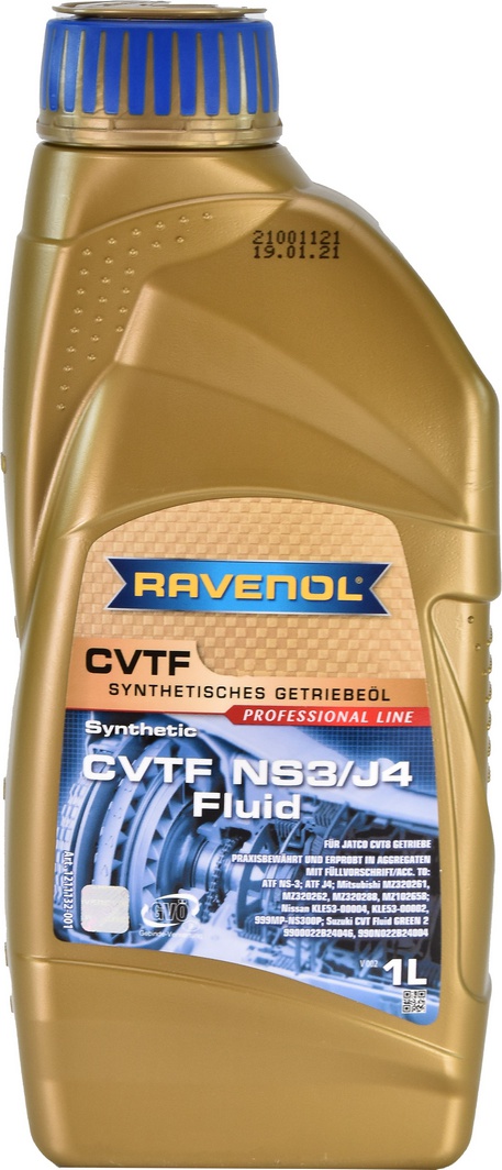 

Трансмиссионное масло Ravenol CVTF NS3/J4 синтетическое 1211132001