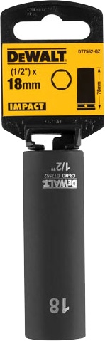 

Торцевая головка DeWALT DT7552 18 мм 1/2"