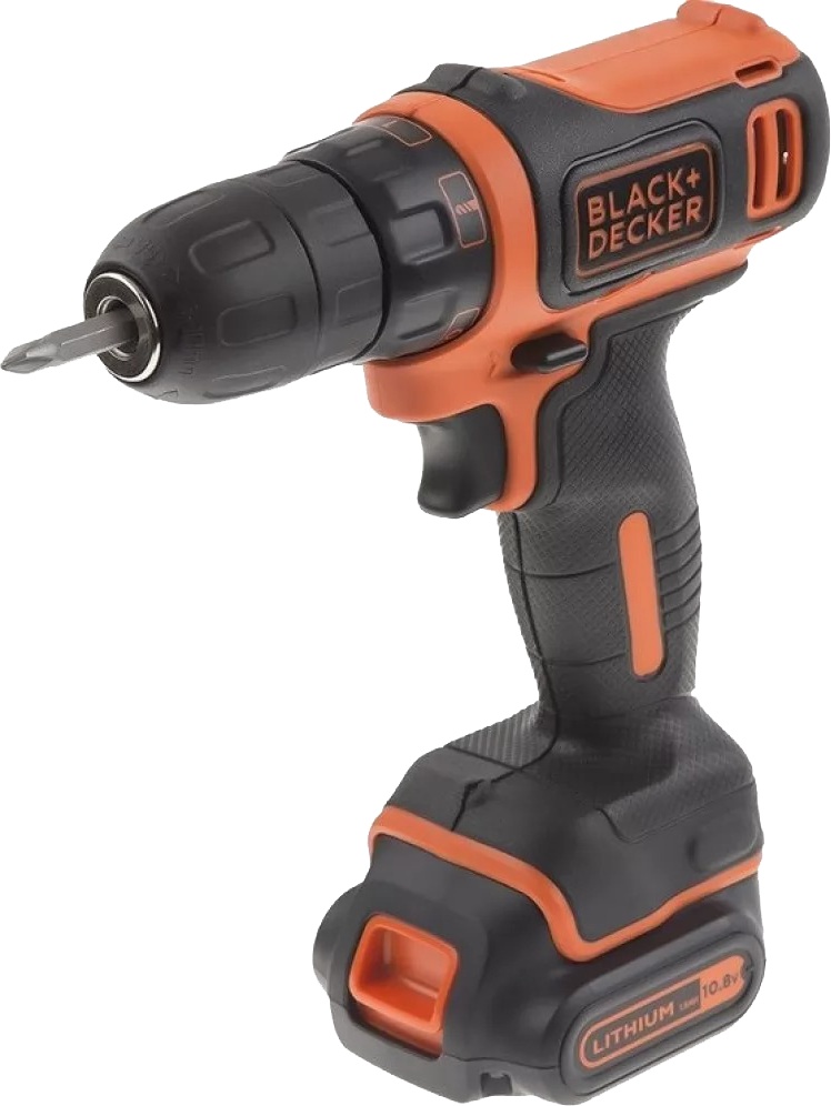 

Шуруповерт BLACK+DECKER аккумуляторный BDCDD12B (2 аккумулятора + ЗУ)