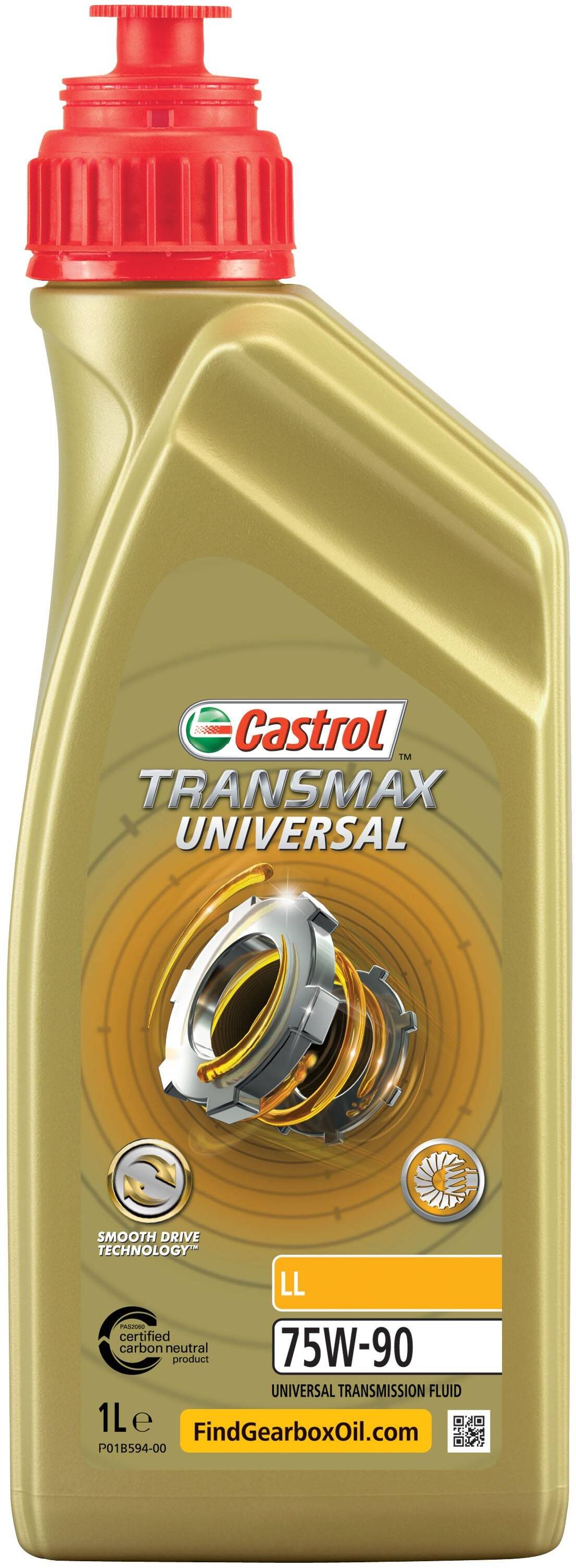 

Трансмиссионное масло Castrol Transmax Universal Long Life GL-4 / 5 75W-90 синтетическое EB-SYNUP7-12X1L