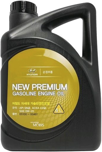 

Моторное масло Hyundai New Premium Gasoline 0W-20 синтетическое 0510000461