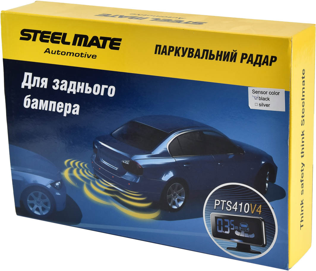 

Парктроник Steelmate PTS410V4 с черными датчиками 4 шт. PTS410V4BLACK