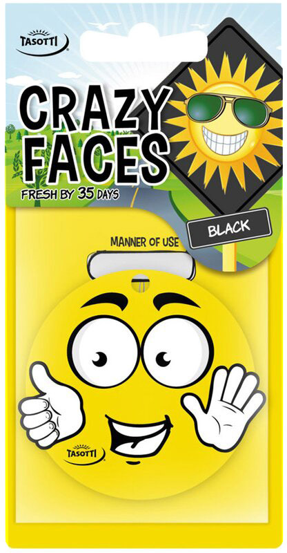 

Ароматизатор Tasotti Crazy Faces Black 93613