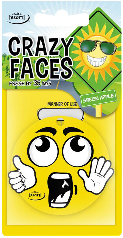 

Ароматизатор Tasotti Crazy Faces Green Apple 93612