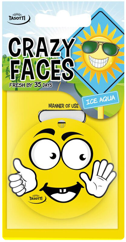 

Ароматизатор Tasotti Crazy Faces Iced Aqua 93618