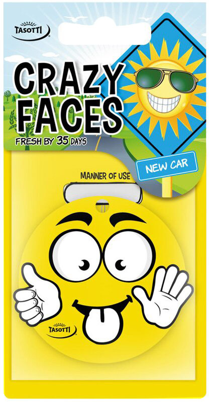 

Ароматизатор Tasotti Crazy Faces New Car 93614