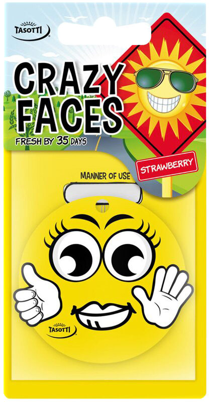 

Ароматизатор Tasotti Crazy Faces Strawberry 93615