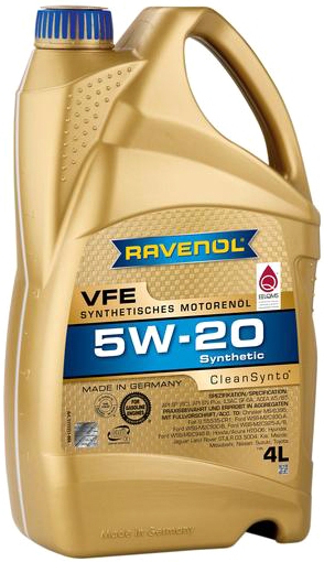 

Моторное масло Ravenol VFE 5W-20 синтетическое 1111311004