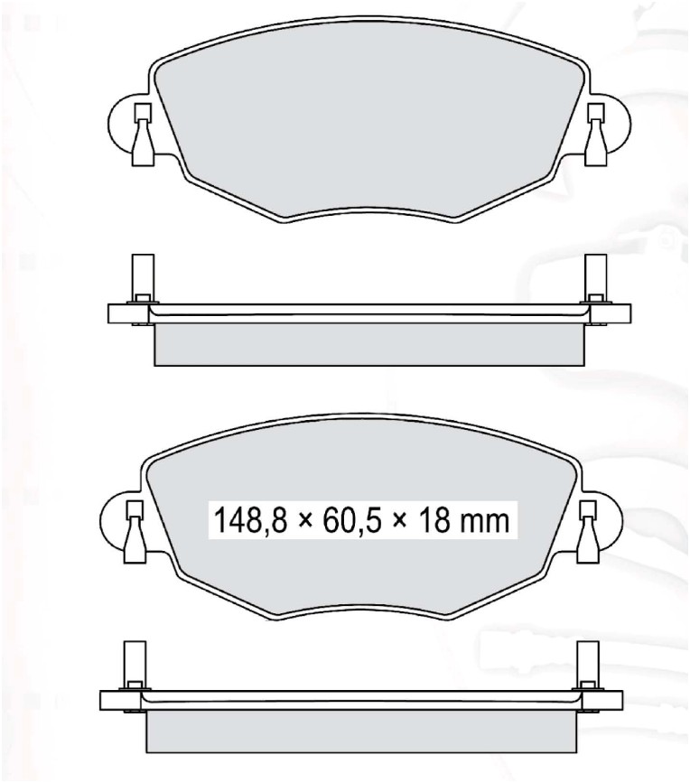 

Dafmi D205E Тормозные колодки