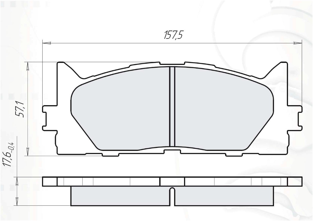 

Dafmi D115E Тормозные колодки