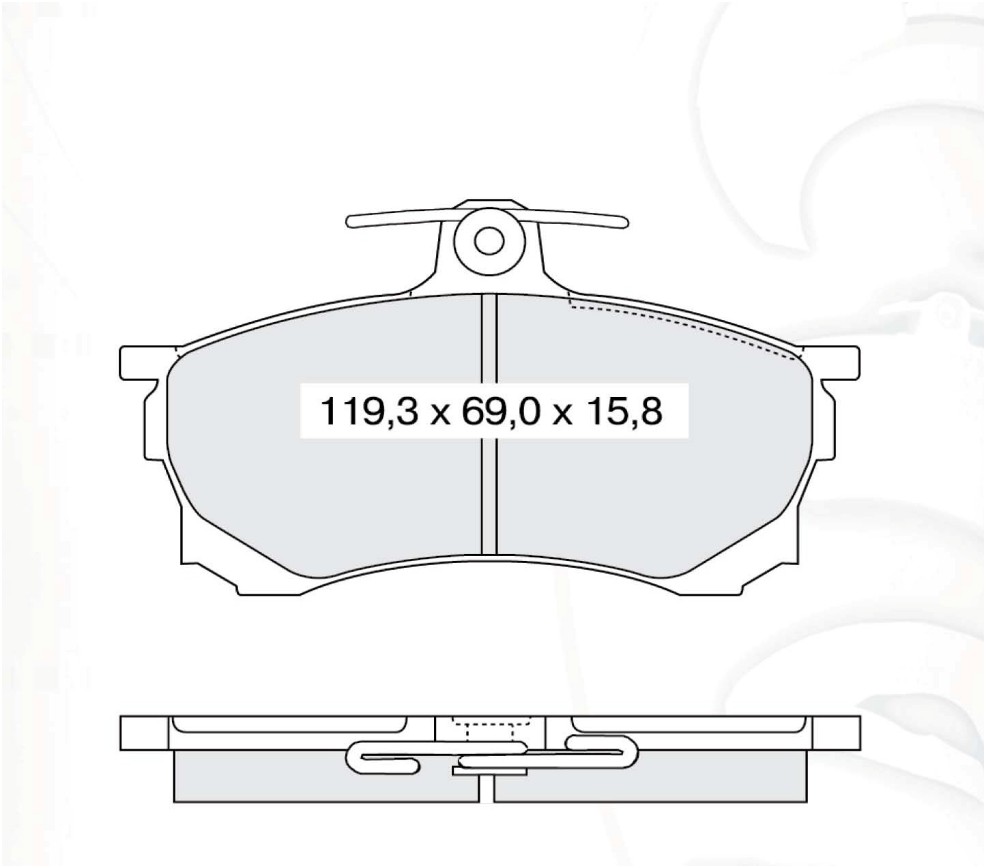 

Dafmi D180EI Тормозные колодки