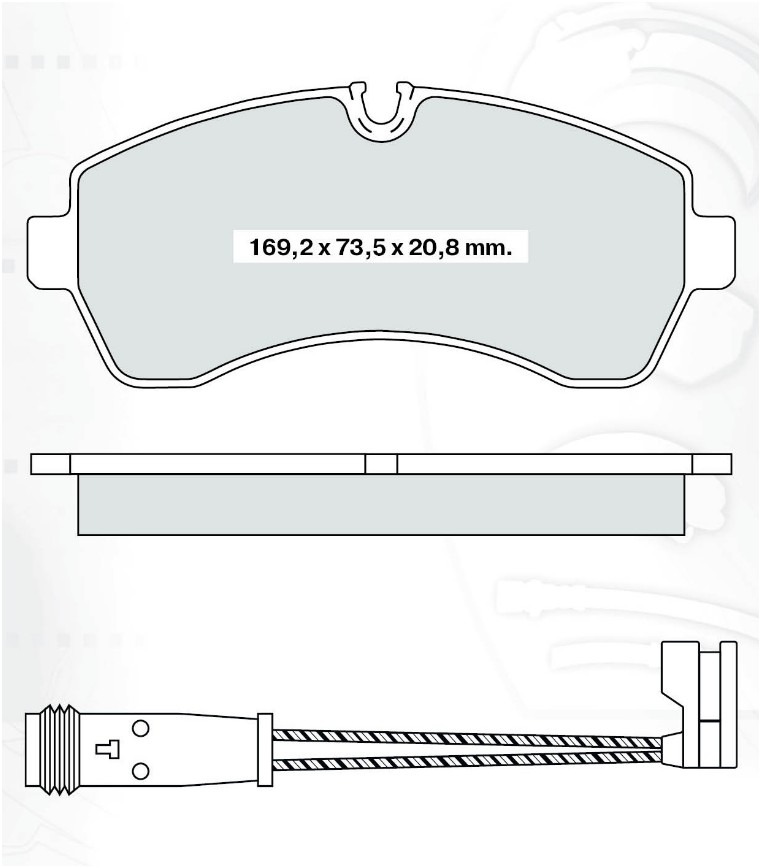 

Dafmi D124E Тормозные колодки