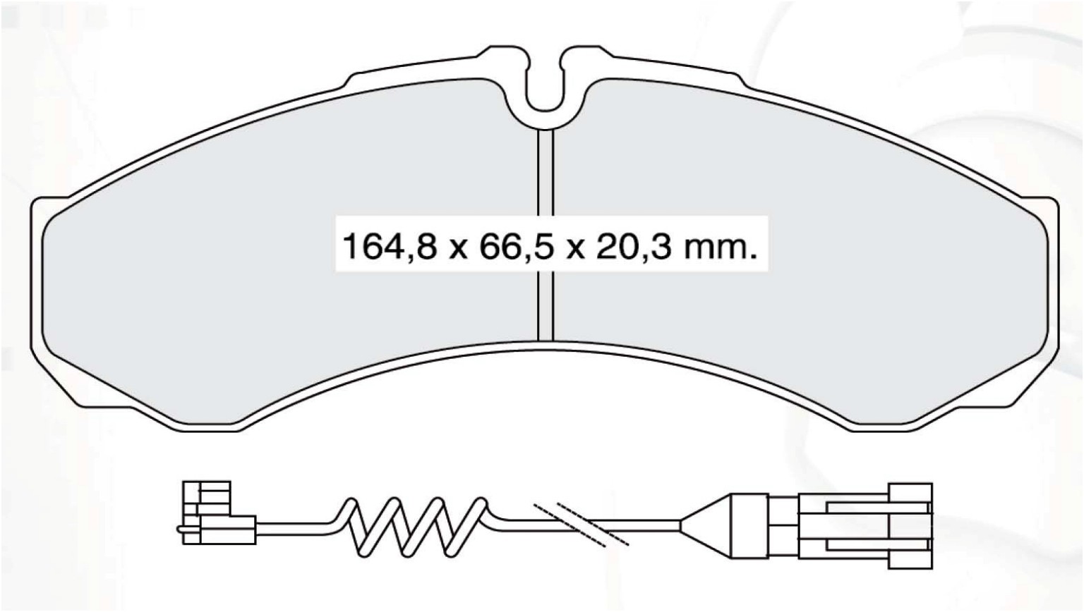 

Dafmi D164E Тормозные колодки