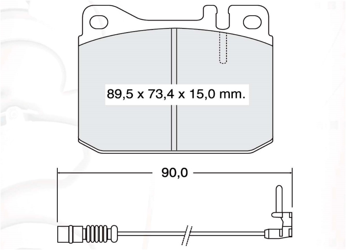 

Dafmi D242E Тормозные колодки