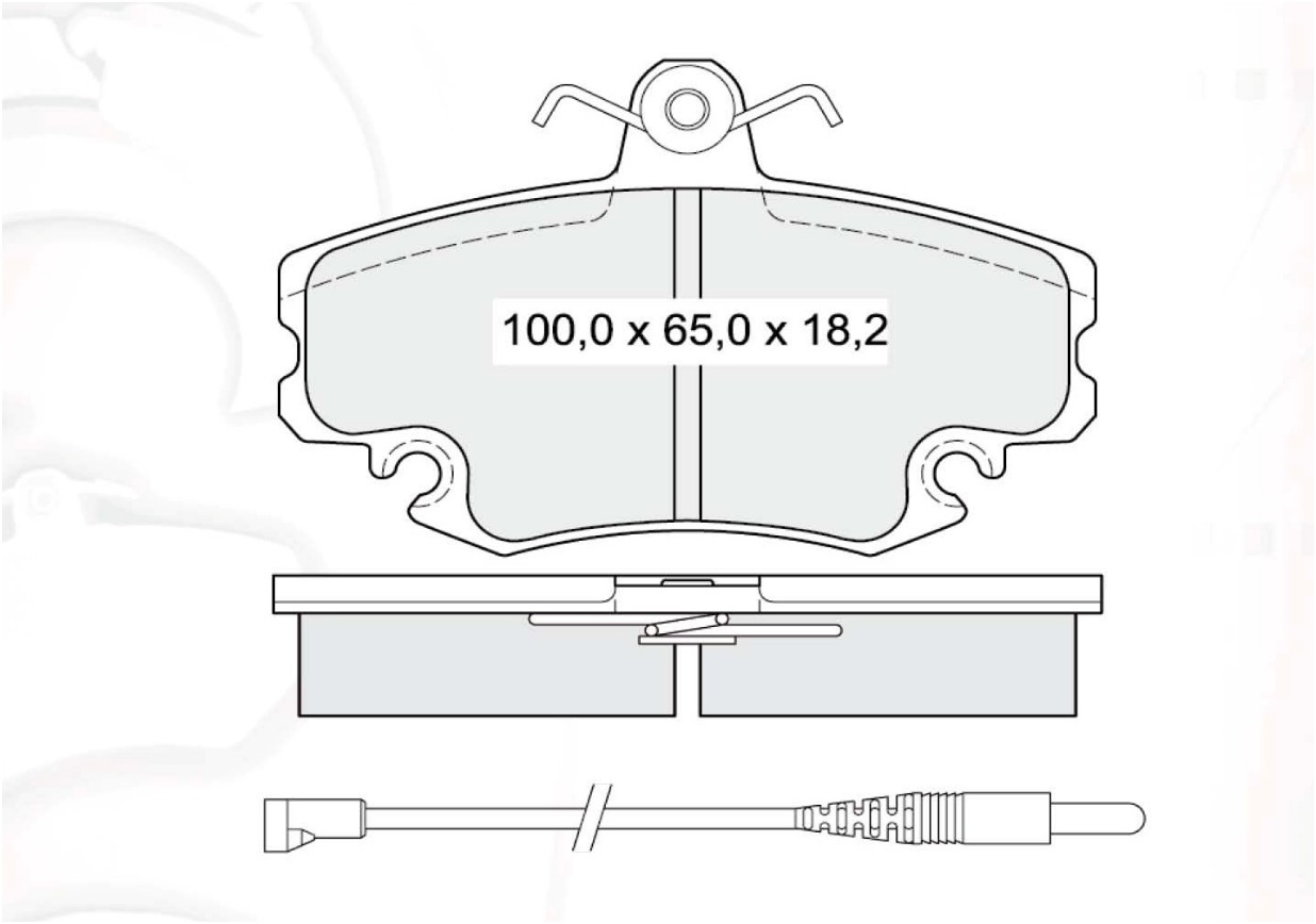 

Dafmi D339E Тормозные колодки