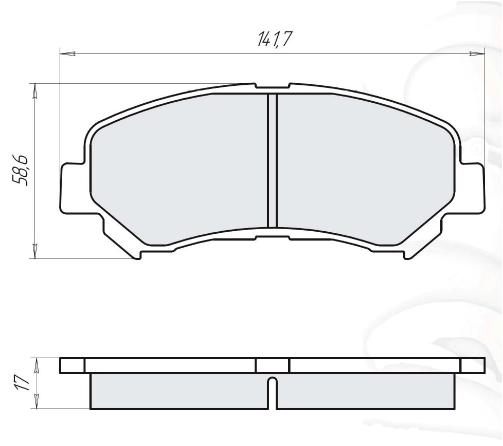 

Dafmi D514E Тормозные колодки