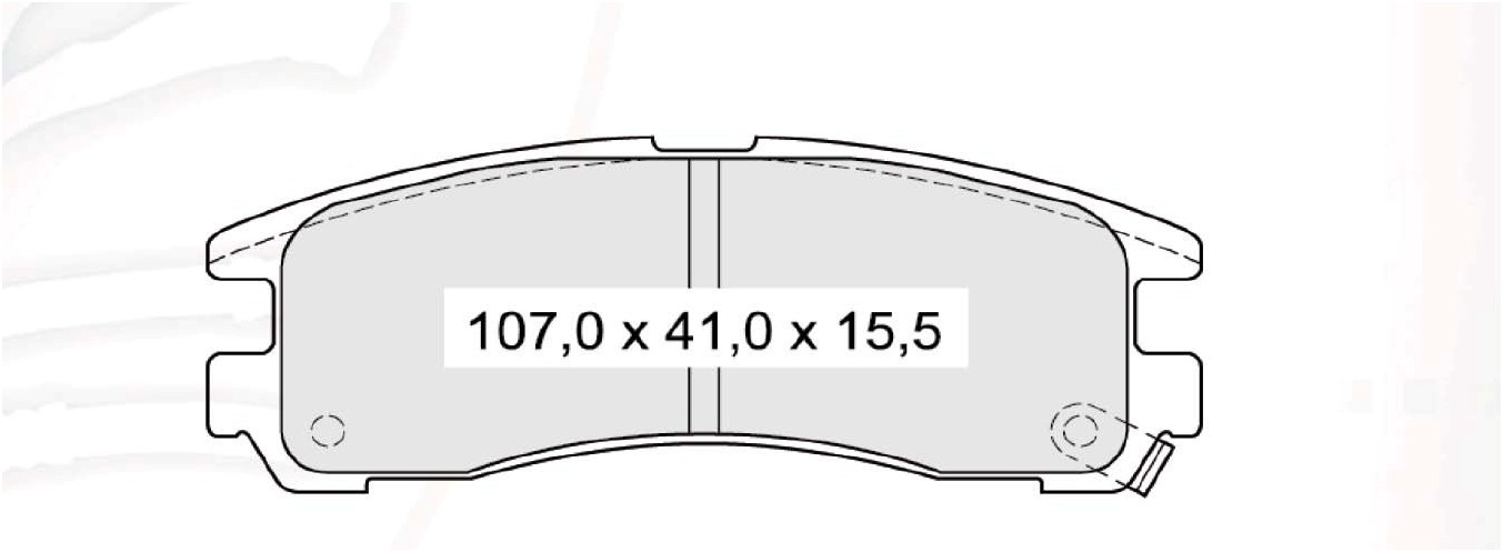 

Dafmi D188E Тормозные колодки