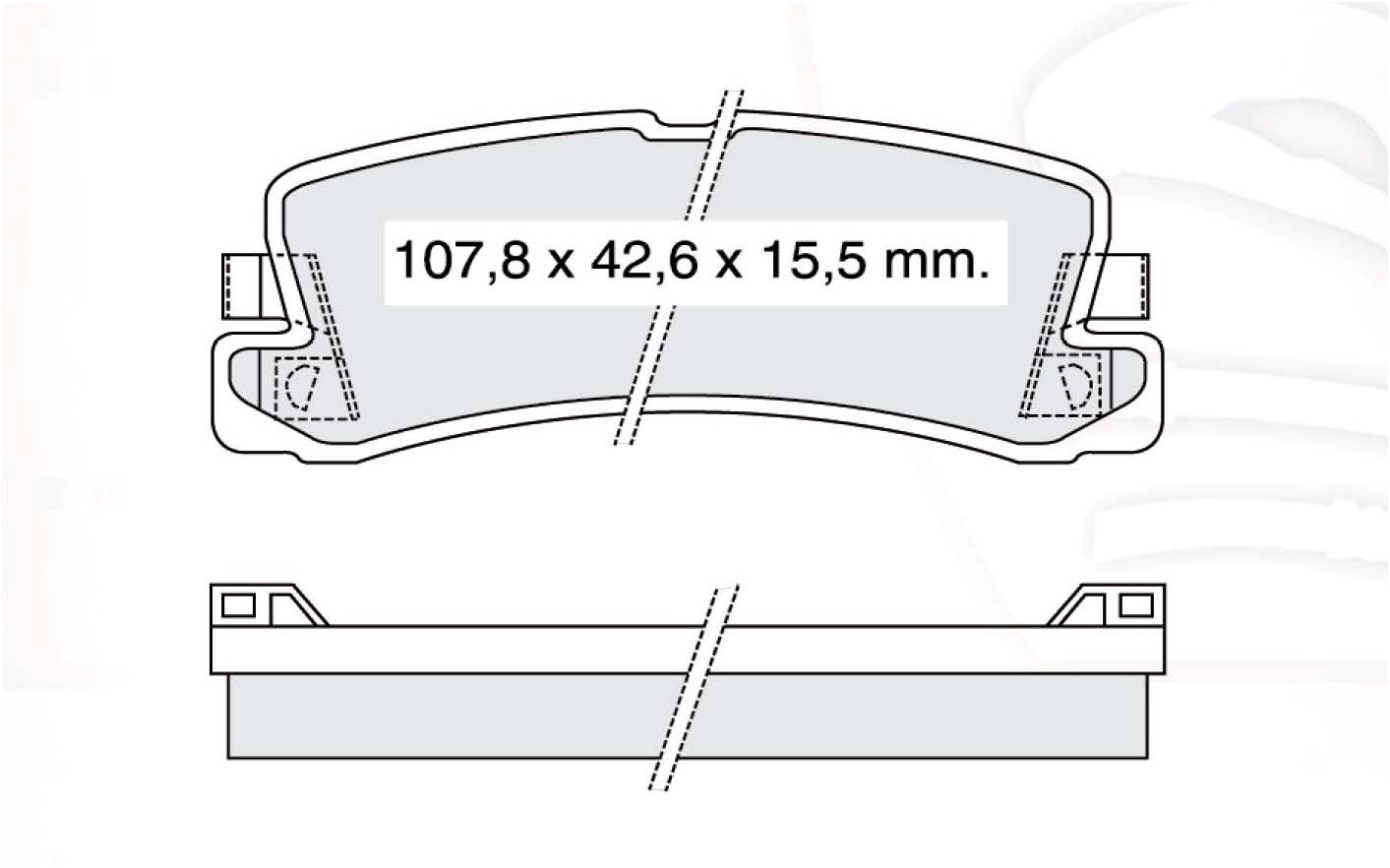 

Dafmi D288E Тормозные колодки