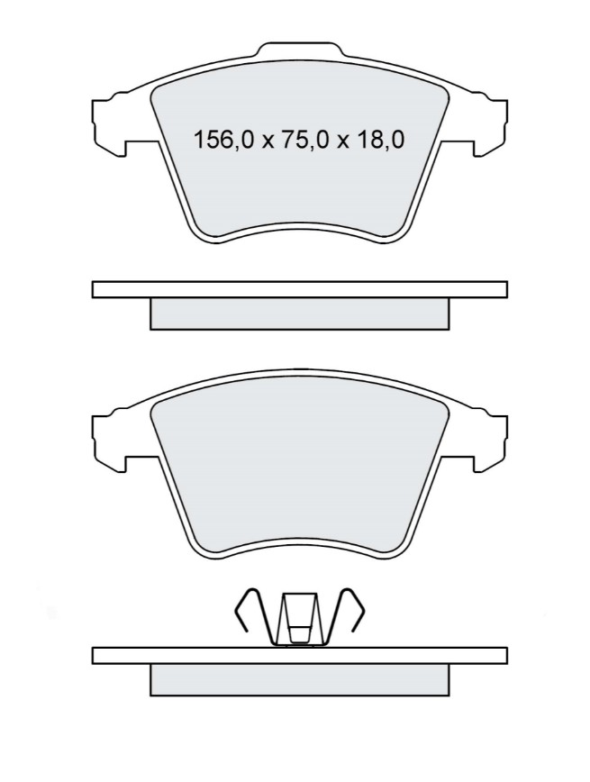 

Dafmi D238E Тормозные колодки