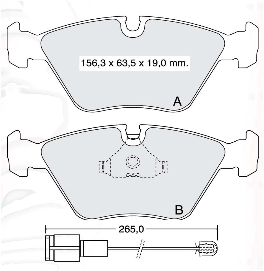 

Dafmi D494EI Тормозные колодки