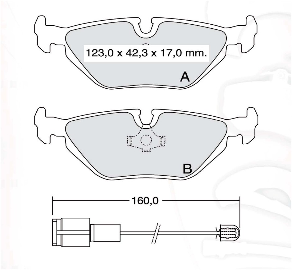 

Dafmi D698E Тормозные колодки