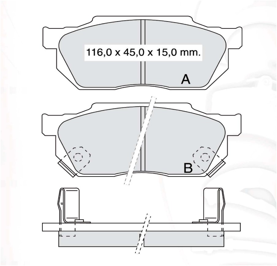 

Dafmi d475e Тормозные колодки