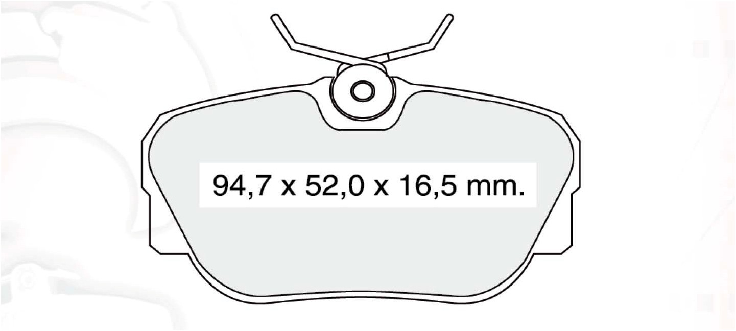 

Dafmi D342E Тормозные колодки