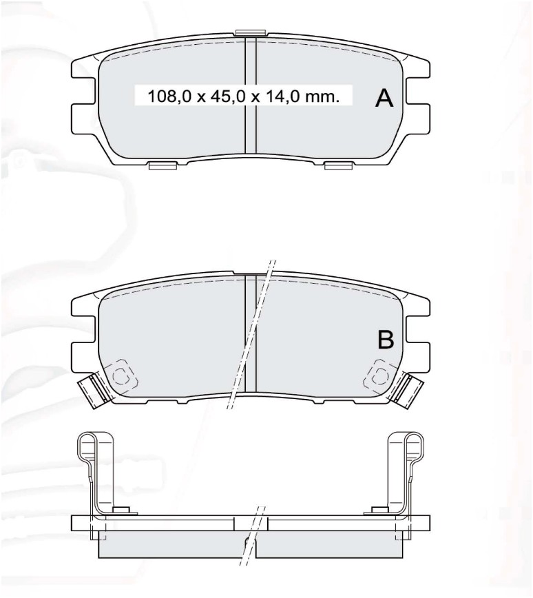 

Intelli D821E Тормозные колодки