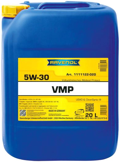 

Моторное масло Ravenol VMP 5W-30 синтетическое 1111122020