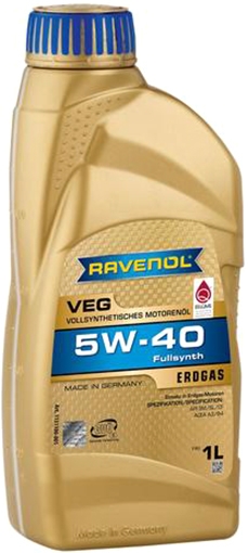 

Моторное масло Ravenol VEG 5W-40 синтетическое 1131100001