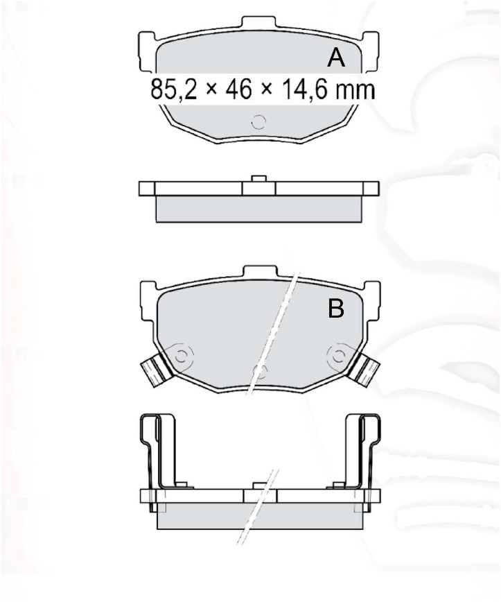 

Dafmi D211E Тормозные колодки