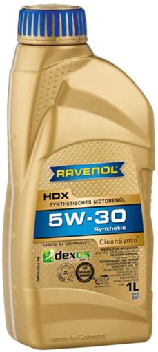 

Моторное масло Ravenol HDX 5W-30 синтетическое 1111125005