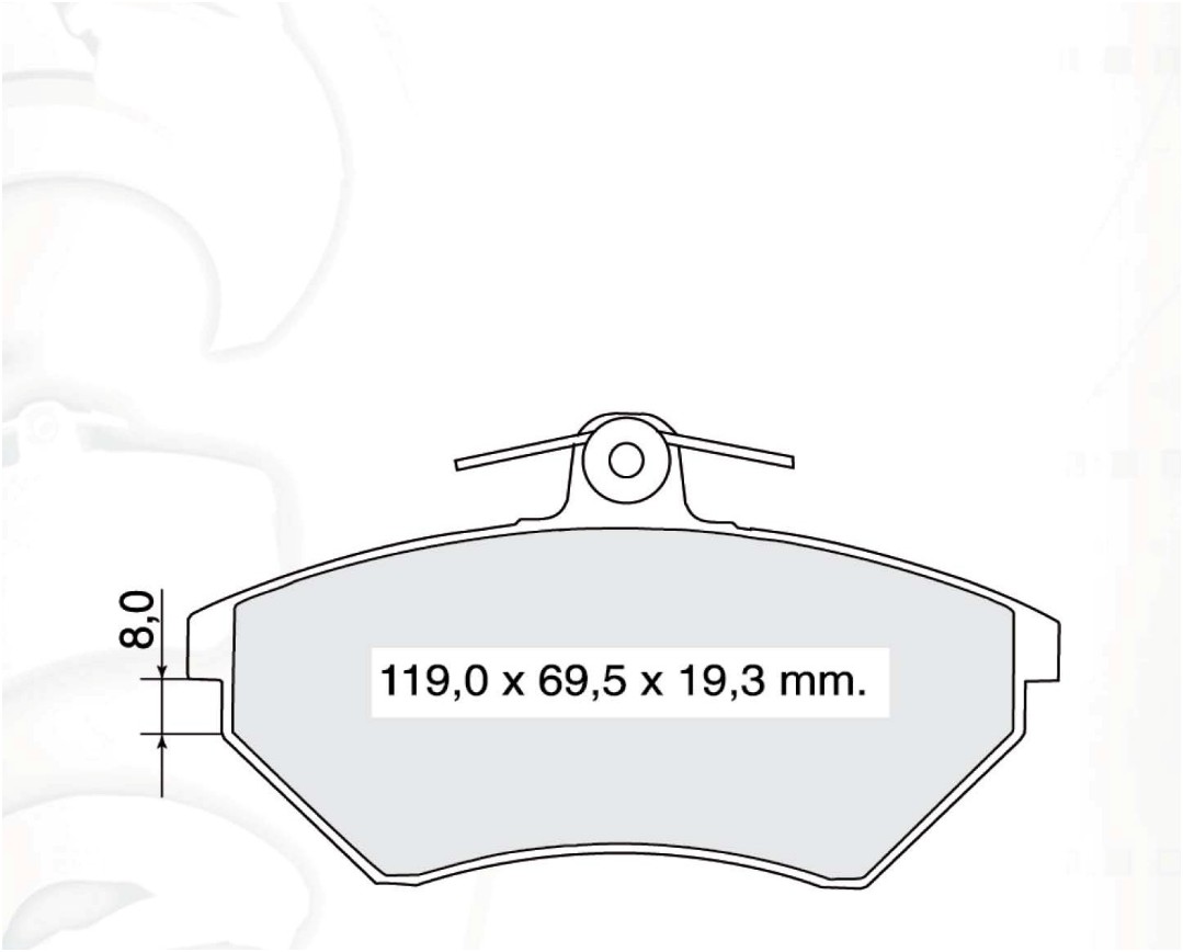 

Dafmi D161EI Тормозные колодки