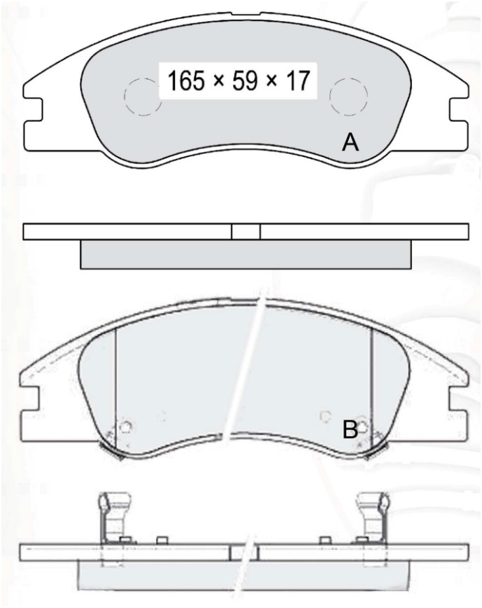 

Dafmi D193E Тормозные колодки