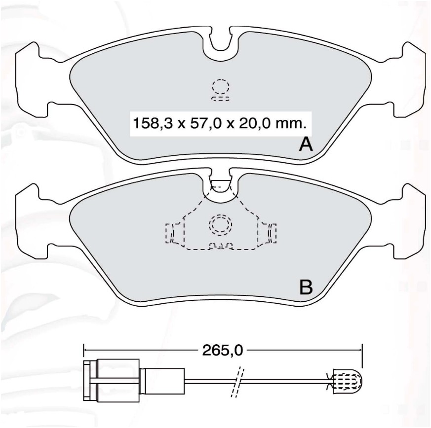

Dafmi D620E Тормозные колодки