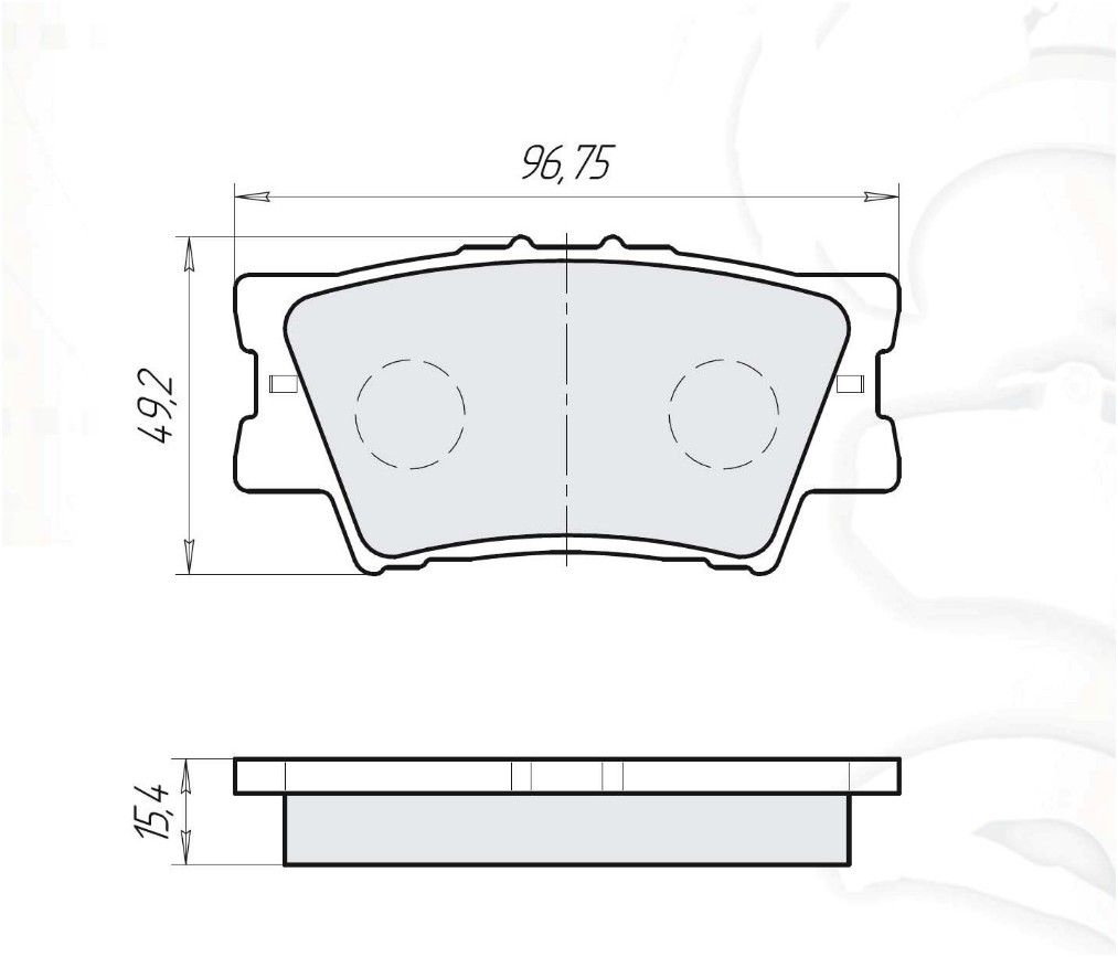 

Dafmi D136E Тормозные колодки