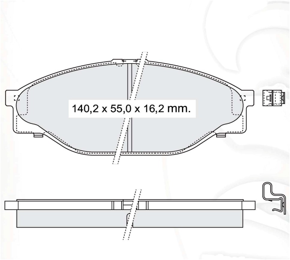 

Dafmi D183E Тормозные колодки