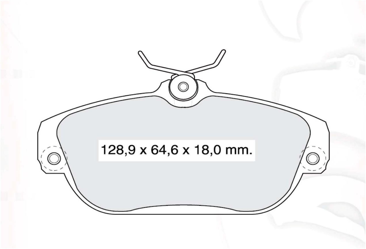 

Dafmi D819E Тормозные колодки