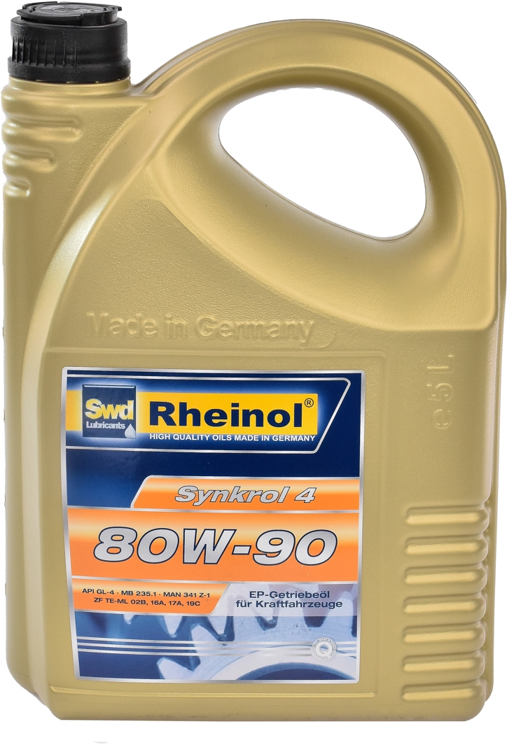 

Трансмиссионное масло SWD Rheinol Synkrol 4 GL-4 80W-90 полусинтетическое 32525580