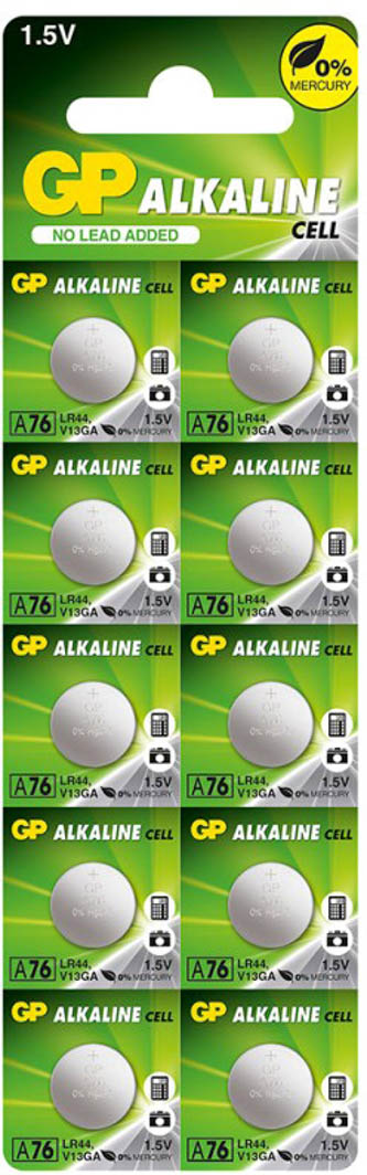 

Батарейка GP Alkaline cell 00000017913 LR44 1,5 V 10 шт