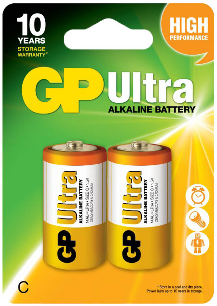 

Батарейка GP Ultra Alkaline gp14au LR14 1,5 V 2 шт